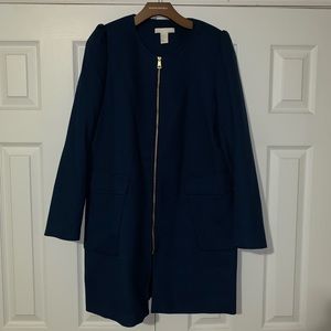 Navy Blue H&M Long Jacket 🧥